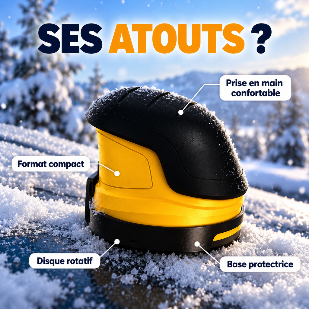 ICEVORA — Grattoir à glace électrique